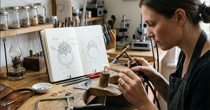 design de joias aplicado a joalheria